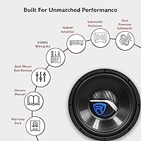 Rockville RV10.2B Dual 10-inch Subwoofer Enclosure with Amplifier — image 3