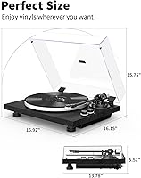 SeeYing Turntable Vinyl Record Player with Bluetooth Output — image 6
