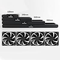 Dracaena.io 240mm 28mm Copper Radiator for Liquid Cooling — image 8