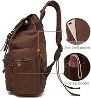 AUGUR High Capacity Canvas Vintage Backpack — image 4