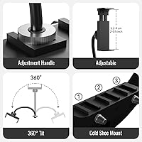 SH 19-inch LED Ring Light with 8ft Stand and 3 Phone Holders — image 7