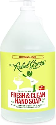 Rebel Green Fresh & Clean Hand Soap Refill 1 Gallon - Peppermint & Lemon
