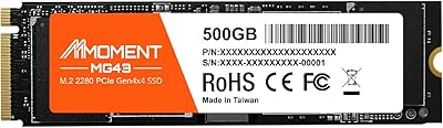MMOMENT MG43 500GB PCIe Gen4 NVMe SSD