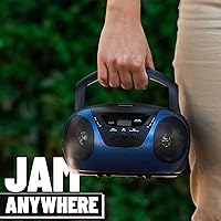 Tyler TAU101-BL Portable Boombox CD Player AM/FM Radio — image 7