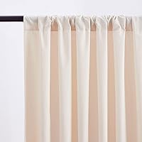 B-COOL Ivory Backdrop Curtains 2 Panels 5ft x 8ft — image 3