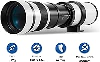 JINTU 420-1600mm Telephoto Zoom Lens for Canon EF Mount — image 2