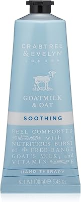 Crabtree & Evelyn Goatmilk and Oat Soothing Hand Cream Therapy 3.45oz