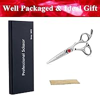 Purple Dragon 5.0-inch Silver Barber Hair Cutting Scissors — image 6