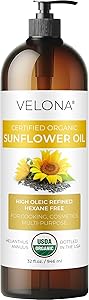 Velona USDA Certified Organic Sunflower Oil 32 Fl Oz Review