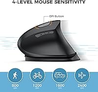 iClever TM254 Ergonomic Wireless Mouse — image 4