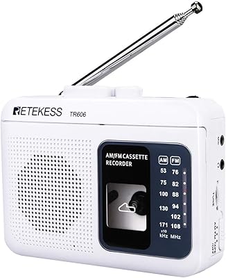 Retekess TR606 Cassette Tape Player Recorder