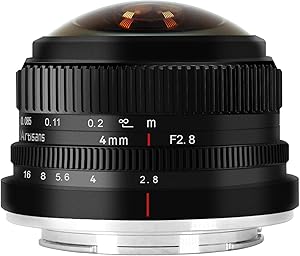 7Artisans 4mm F2.8 Fisheye Lens for Fujifilm X-Mount Cameras