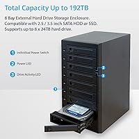 IO CREST SY-ENC50129 USB 4.0 8-Bay SATA Hard Drive Enclosure — image 7