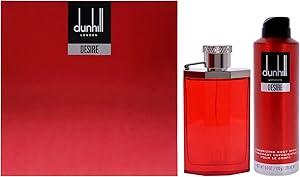 Alfred Dunhill Desire Red for Men 2 Pc Gift Set 3.4oz EDT Spray, 6.0oz Deodorant Spray