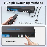 AILVLVNG HDMI KVM Switch 2 Monitors 3 Computers 4K@60Hz USB 3.0 — image 6
