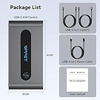 AILVLVNG USB C KVM Switch 2 Ports 4K@60Hz — image 8