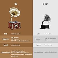 HZLSBL Vintage Gramophone with Bluetooth Output — image 6