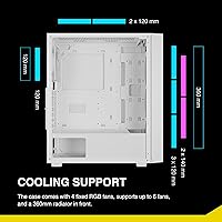 GAMDIAS AURA GC2 E WH Gaming PC Case — image 2