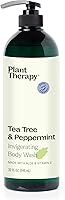 Plant Therapy Tea Tree & Peppermint Essential Oil Body Wash 32oz — image 1