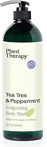Plant Therapy Tea Tree & Peppermint Essential Oil Body Wash 32oz Review