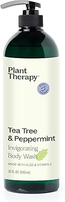 Plant Therapy Tea Tree & Peppermint Essential Oil Body Wash 32oz