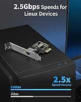 BrosTrend 2.5GB Linux Compatible PCIe Network Card — image 2