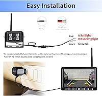 ZEROXCLUB Wireless Backup Camera System with 7-Inch Monitor and 3 Cameras — image 6