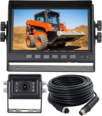 ATPTK 7″ 1080P AHD Wired Reverse Backup Camera System