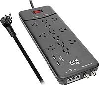 Tripp Lite TLP128TTUSBB Surge Protector Power Strip — image 1