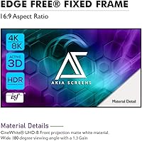 Akia Screens 100-inch Edge Free Fixed Frame Projector Screen — image 2