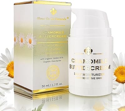 Fleur De Lis Naturals Chamomile Buttercream - Anti-Aging Face Cream, 1.7oz