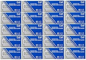 Kai Stainless Steel Double Edge Razor Blades, 100-Pack