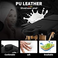 HHS Professional 84″ Portable Massage Table - Black — image 4