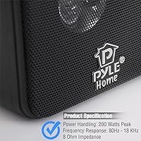Pyle Home PCB4BK Mini Cube Bookshelf Speakers — image 6