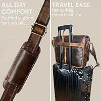 Rustic Town Leather Messenger Bag for Men 14″ Laptop Bag — image 5