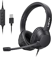 LEVN UH002 USB Headset with Mic — image 1