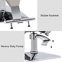 BarberPub Barber Chair Reclining Salon Chair 8132 (Silver Grey) — image 5