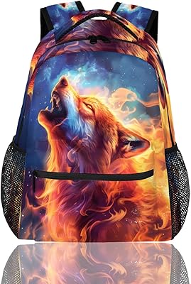 cfpolar Wolf Backpack for School