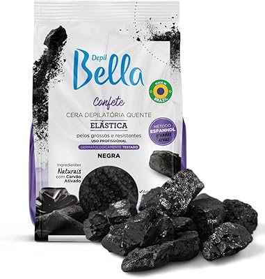 Depil Bella Black Elastic Confetti Hard Wax Beads, 2.2 lbs