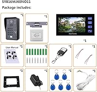 MOUNTAINONE Touch Key 7″ LCD RFID Password Video Door Phone Intercom System — image 7