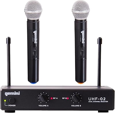 Gemini UHF-02M-S34 Wireless Microphone System