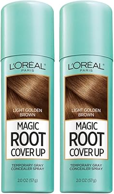 L'Oreal Paris Magic Root Cover Up Temporary Gray Concealer Spray Light Golden Brown 5.6oz