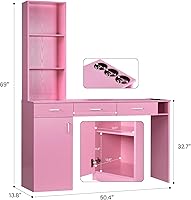 4ever2buy Barber Station for Hair Stylist - Pink — image 4