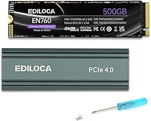 Ediloca EN760 500GB M.2 NVMe SSD with Heatsink Review