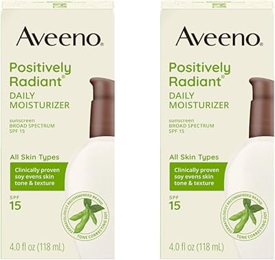 Aveeno Positively Radiant Daily Moisturizer with SPF 15, 240mL