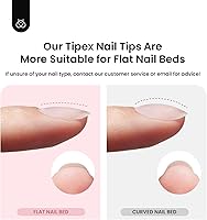 Beetles Tipex Instant Apex Nail Tips Squoval XS Short 512pcs — image 6