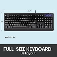 Perixx PERIBOARD-517 Wired Washable USB Keyboard — image 5