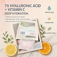 GONIM Face Mask with Hyaluronic Acid & Vitamin C (30mL, 10pcs) — image 3