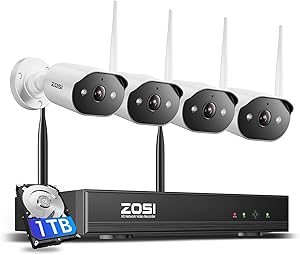 ZOSI 2K WiFi 6 Security Camera System 4-Camera Set with 1TB NVR Review