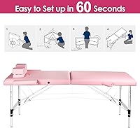 Masajeo Portable Lash Bed Pink — image 4